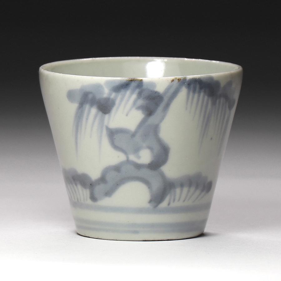 初期手 蕎麦猪口 柳の図 初期手 蕎麦猪口 柳の図 初期手