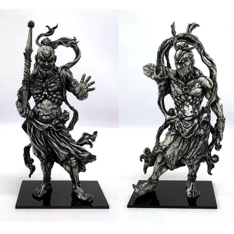 造形戯画 仁王・阿形＋吽形 二体セット 特別彩色版 組立済《墨式