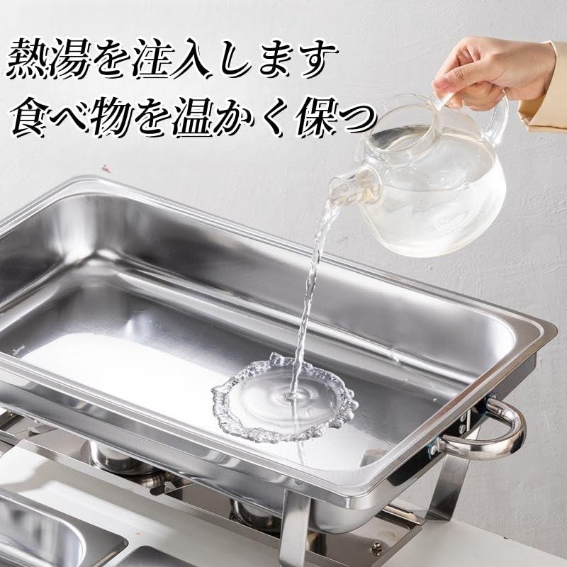 ステンレス製ビュッフェボックス 鍋セット 410ステンレス鋼の鍋 皿
