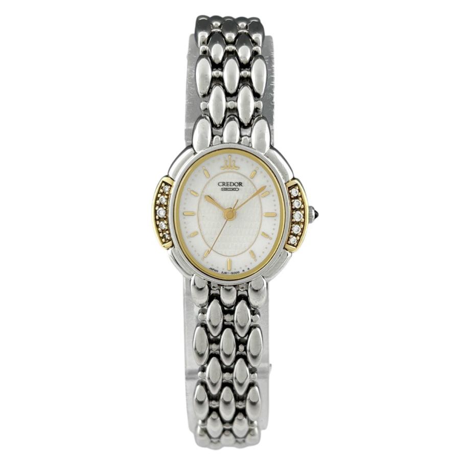 SEIKO（セイコー） クレドール 2J81-5000 腕時計 SS YG ダイヤモンド