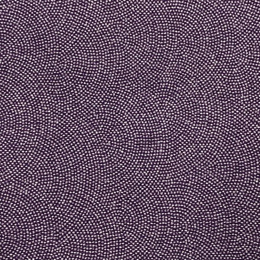 江戸小紋 身丈158.5cm 裄丈66.5cm M 袷 鮫文 縮緬 紫 正絹 名品 中古