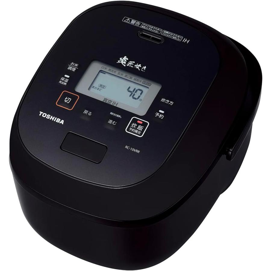 TOSHIBA（東芝） 真空IH炊飯器 RC-10VRR グランブラック 炎匠炊き 5.5