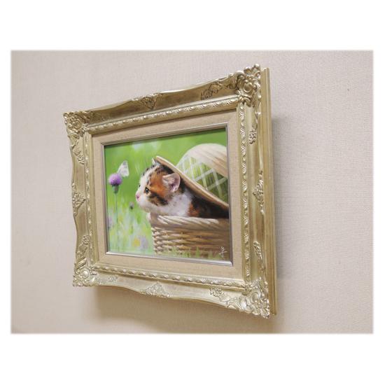 絵画 や〜こんにちわ〜 (長岡卓) 【肉筆】【油絵】【静物・動物画】【3