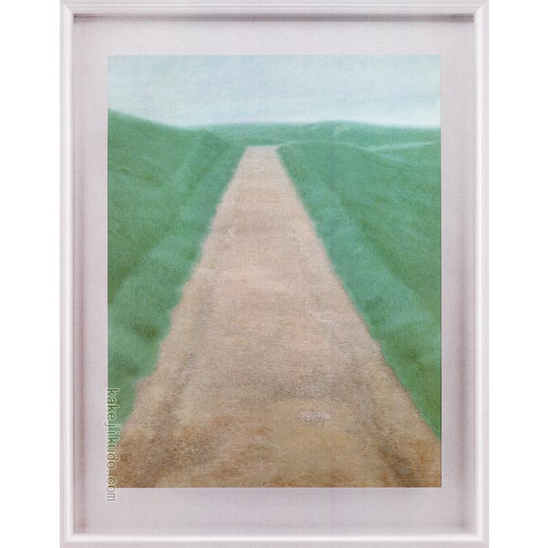 東山魁夷 絵画 道 【複製】【美術印刷】【巨匠】【変型特寸】 : 掛け軸