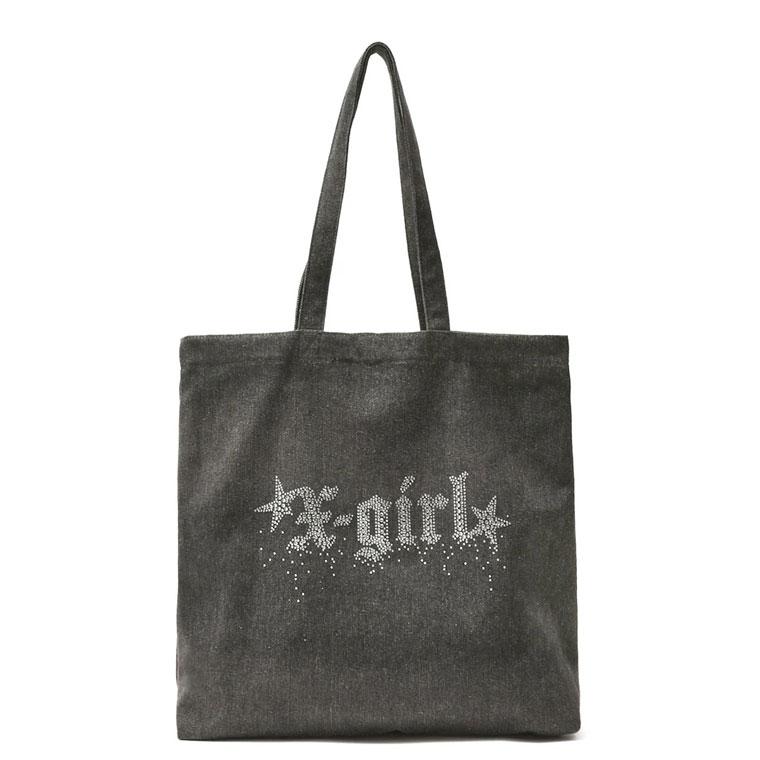 X-girl（エックスガール） トートバッグ X-girl RHINESTONE STARDUST