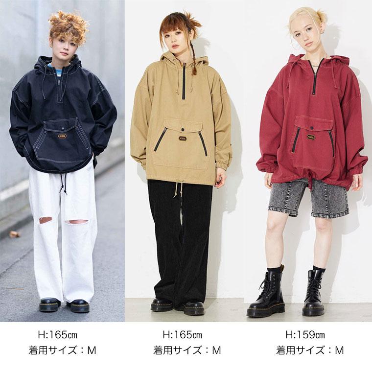 X-girl（エックスガール） アノラック パーカー KANGAROO POCKET