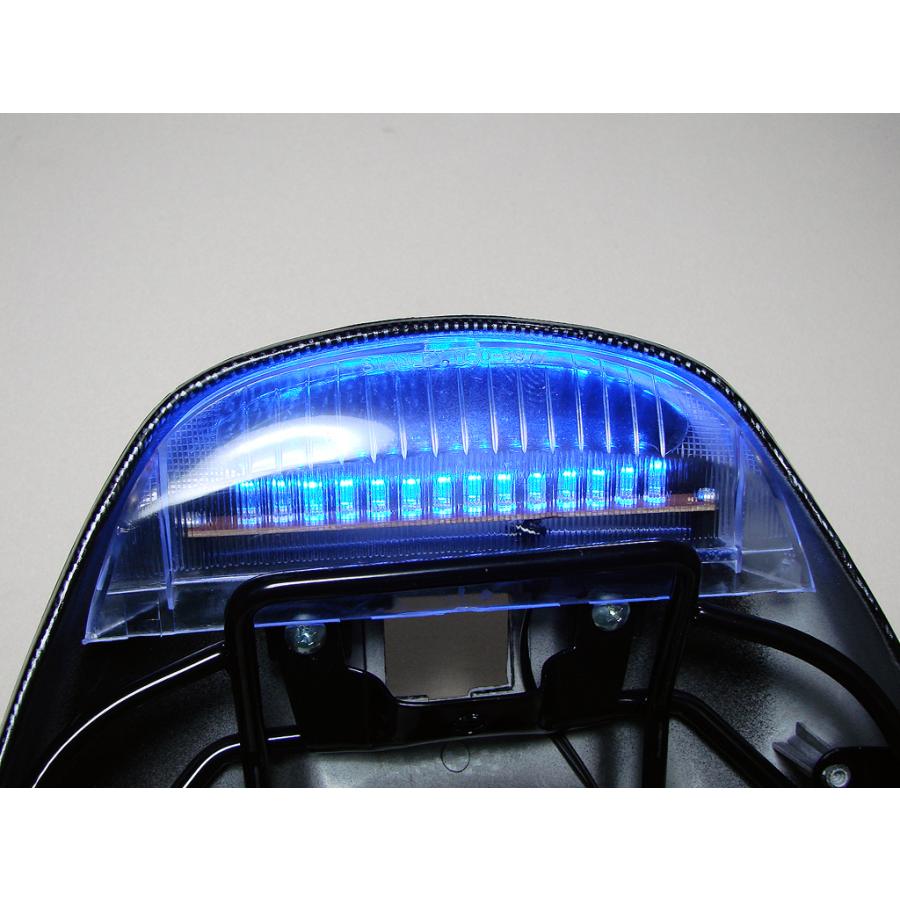 ライブディオZX AF34 AF35 リアスポイラー用ブルーLEDテールランプ