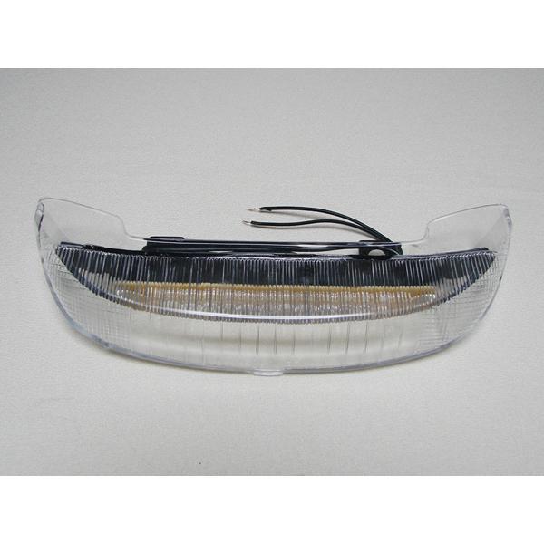 SuperDio ZX AF28 LEDリアスポイラー用クリア/ブルーLEDテールランプ