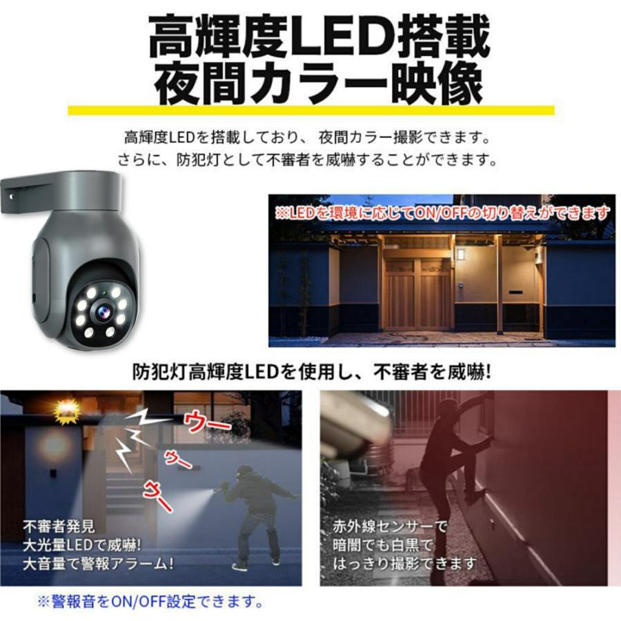 POEカメラ 増設用 500画素 防犯カメラ カラー撮影 赤外線暗視モード