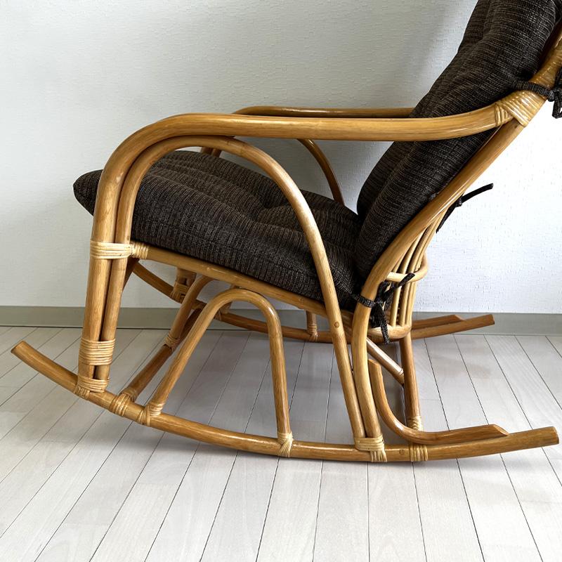 光製作所 ラタン RAG-556 ヒカリ ラタンチェア ロッキング ハイバック