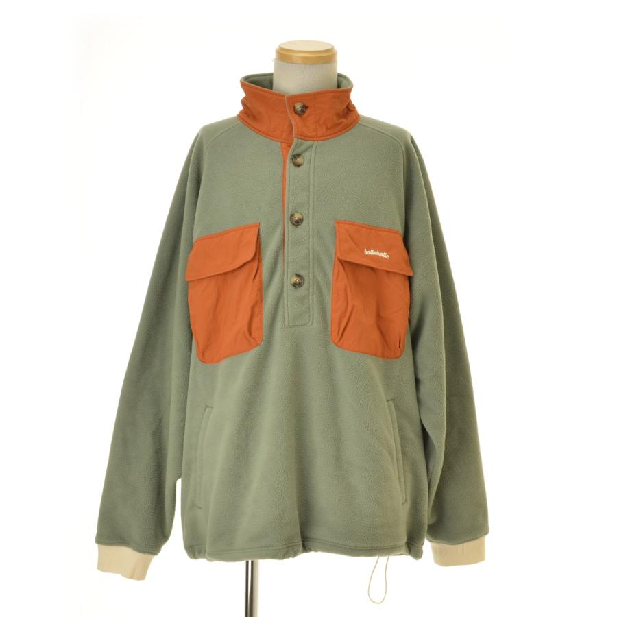 ballaholic / ボーラホリック ハーフボタン 2ポケット フリース