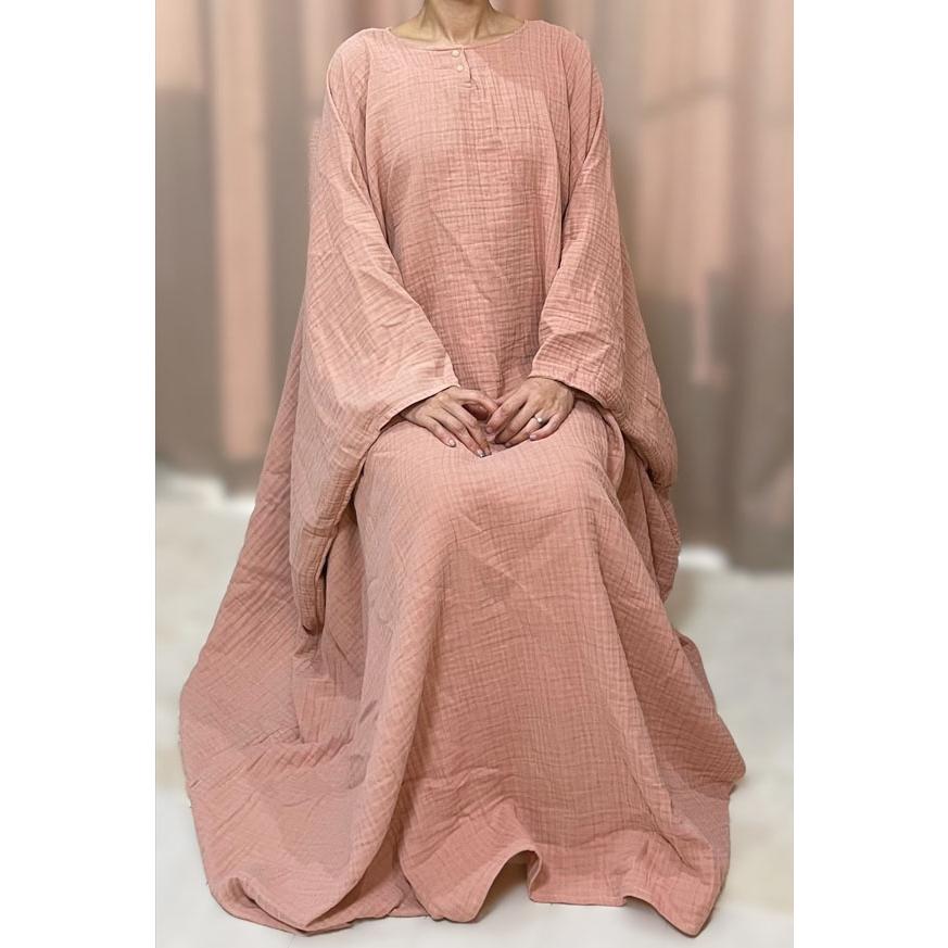 100％綿の素材の,ヨモギ蒸しマント 、コットンよもぎ蒸し専用服、3