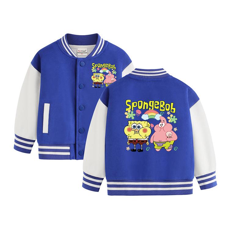 スポンジボブ スタジャン コットン 子供服 スカジャン キッズ 男の子