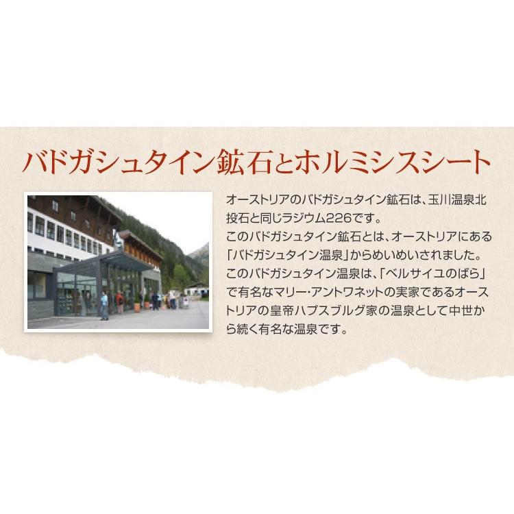ホルミシスシート スーパー10 玉川温泉 岩盤浴 最高放射線量の約2倍