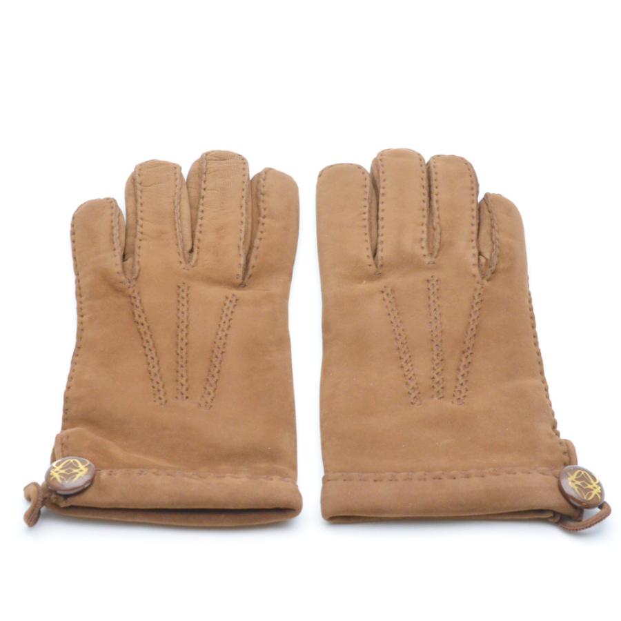LOEWE（ロエベ） レザーグローブ ブラウン 茶 サイズ表記6 1/2