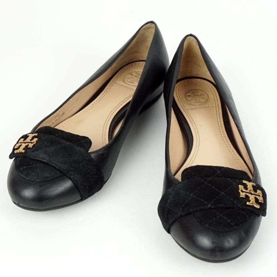 TORY BURCH（トリーバーチ） フラットパンプス ブラック 黒 サイズ表記