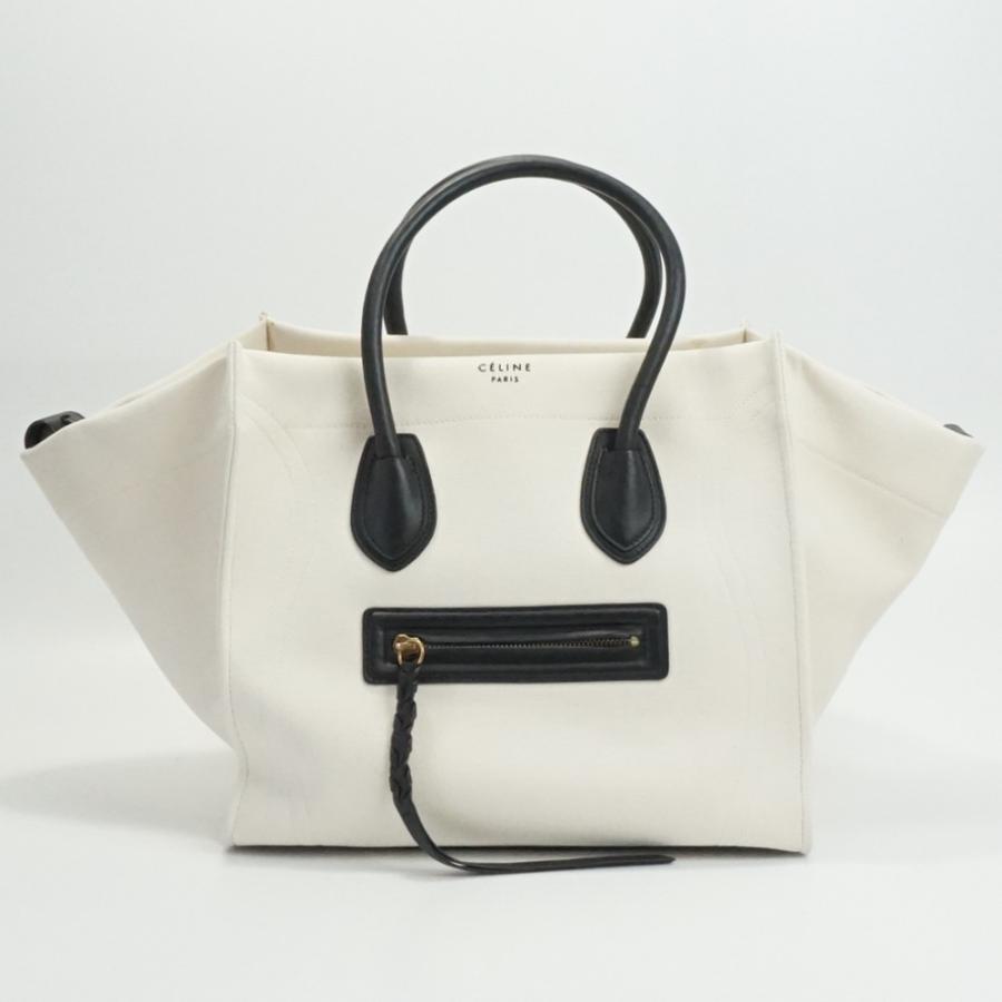 CELINE（セリーヌ） ラゲージファントム ベージュ ブラック キャンバス