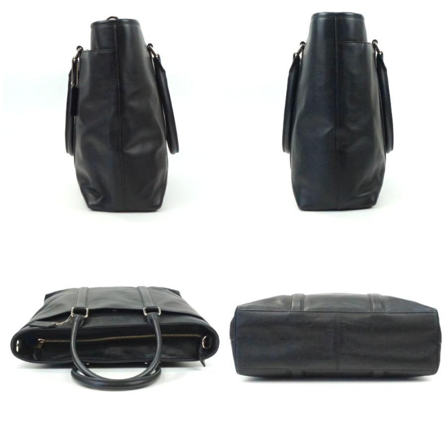 COACH（コーチ） F54758 2WAYトートバッグ ブラック レザー 革 肩掛け