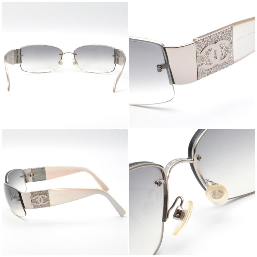 CHANEL（シャネル） 4117-B ラインストーンサングラス シルバー系