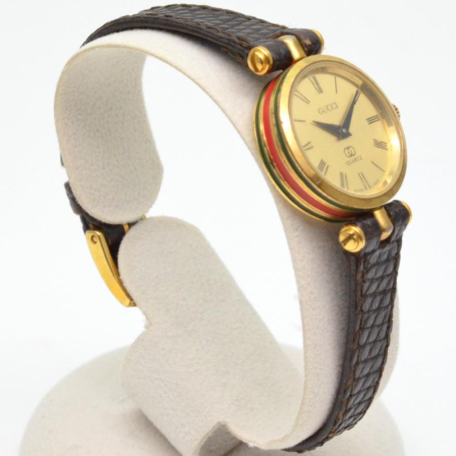 GUCCI（グッチ） シェリーライン クォーツ時計 ゴールド ブラウン