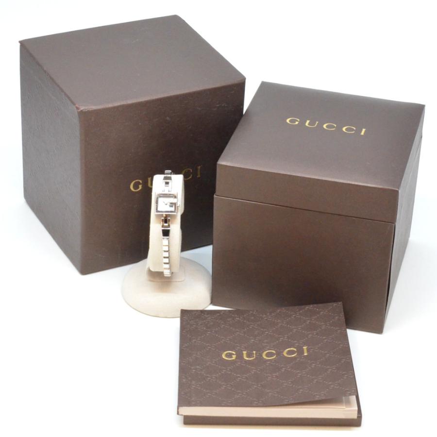 GUCCI グッチ 102 ブレスレットウォッチ シェル文字盤 ブルーシェル