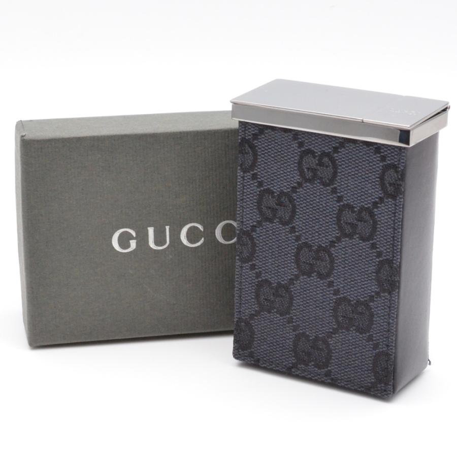 GUCCI（グッチ） 123033 シガレットケース ブラック系 GGキャンバス