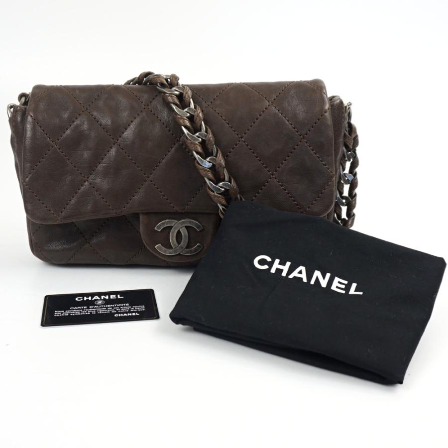 CHANEL（シャネル） マトラッセ チェーンショルダーバッグ ダーク