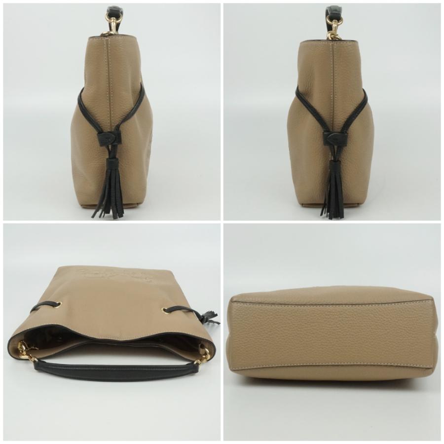 COACH（コーチ） CA164 2WAYバッグ グレージュ系 ブラック