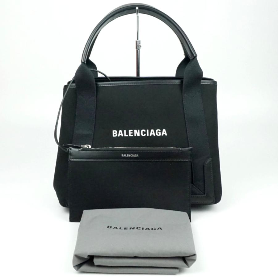 BALENCIAGA（バレンシアガ） 339933 ネイビーカバスS ブラック 黒