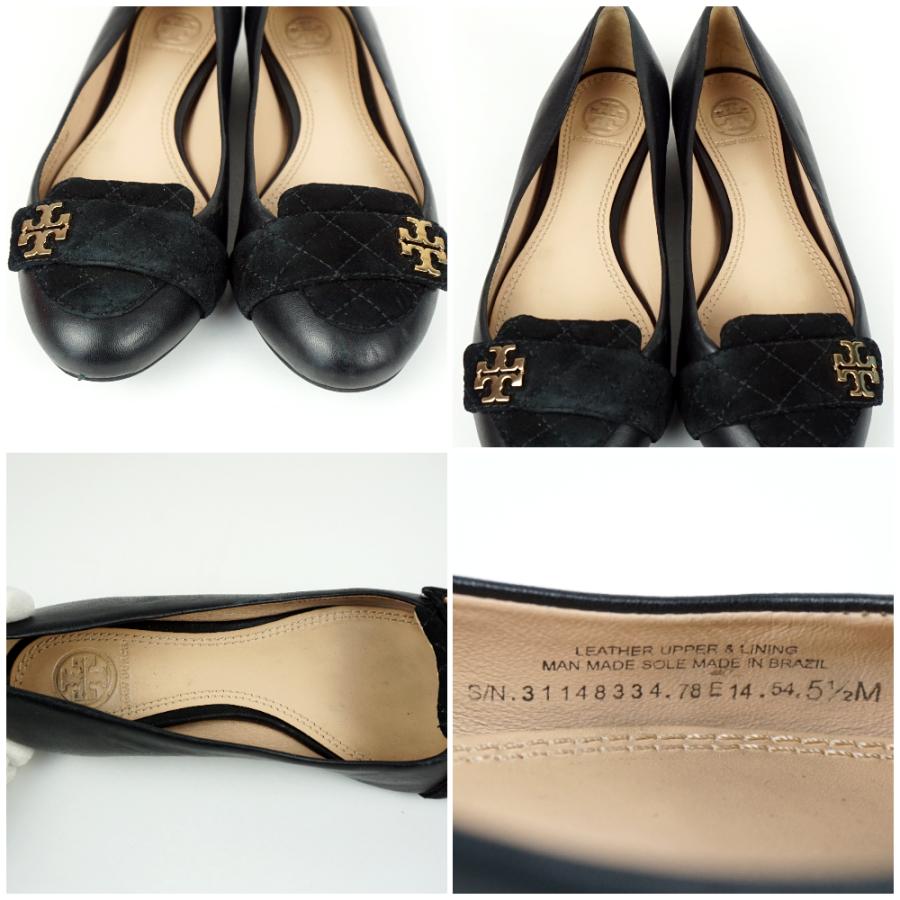 TORY BURCH（トリーバーチ） フラットパンプス ブラック 黒 サイズ表記