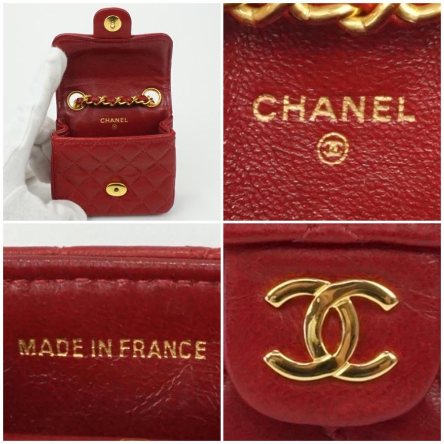CHANEL（シャネル） A2000 ミニミニマトラッセ ウエストポーチ レッド