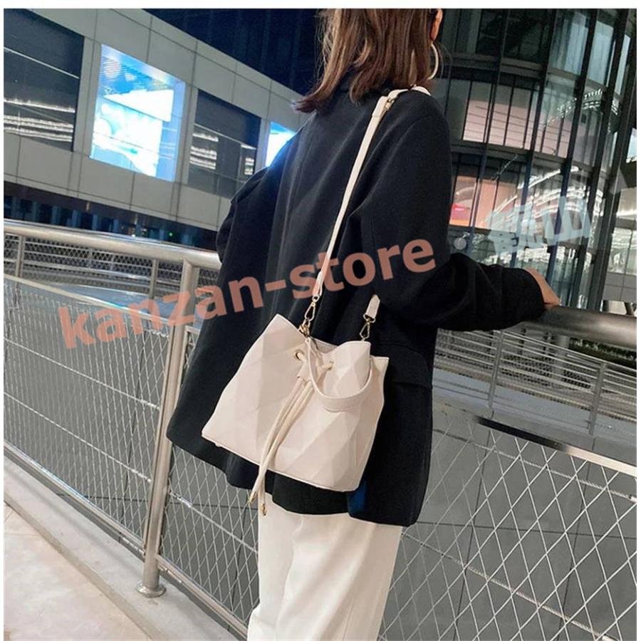 ショルダーバッグ レディース バッグ 斜めがけ 幾何学模様 2WAY ひし形