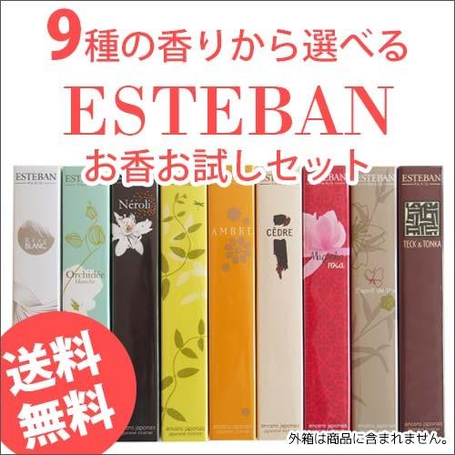 日本香堂 お香 アロマ エステバン 選べるお試しセット スティック 8本