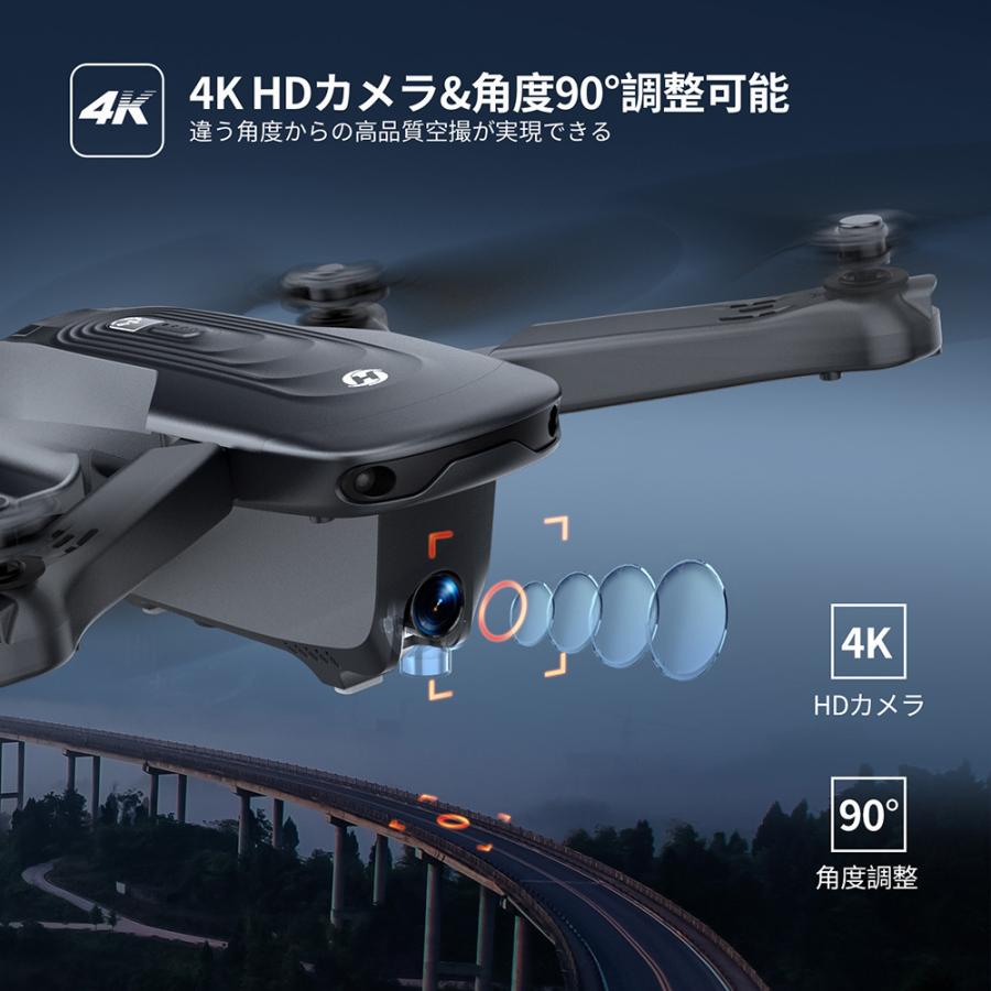 HOLY STONE ドローン カメラ付き 4K GPS Holy Stone 屋外 200g未満