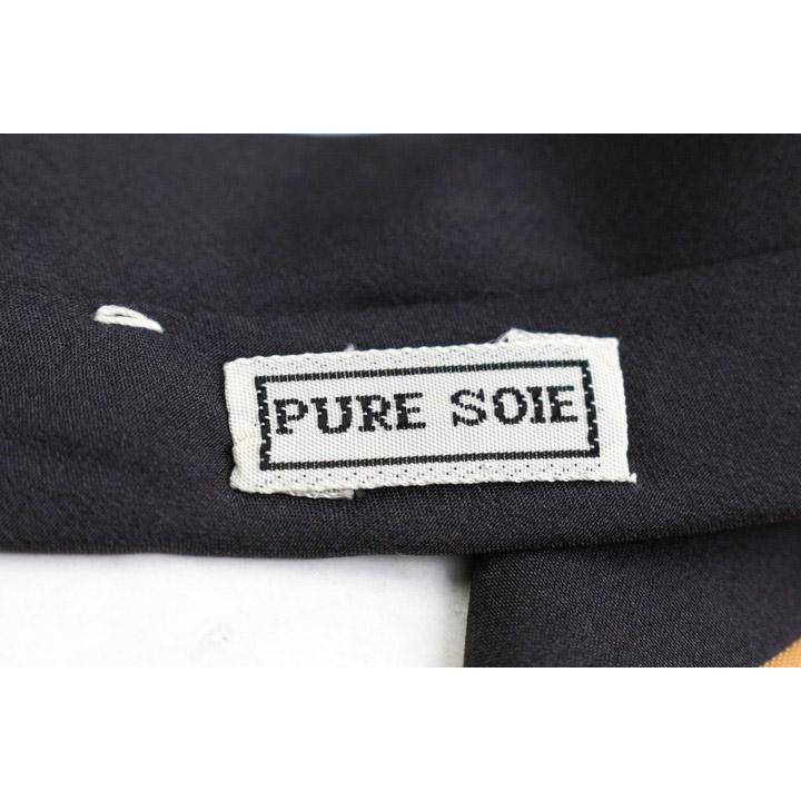 LEONARD（レオナール） ブランド ネクタイ シルク ライン柄 花柄 PO