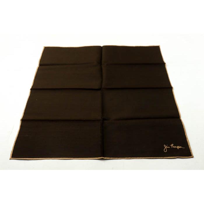 ジムトンプソン（JIM THOMPSON） ハンカチ 2点セット 無地 シルク タイ