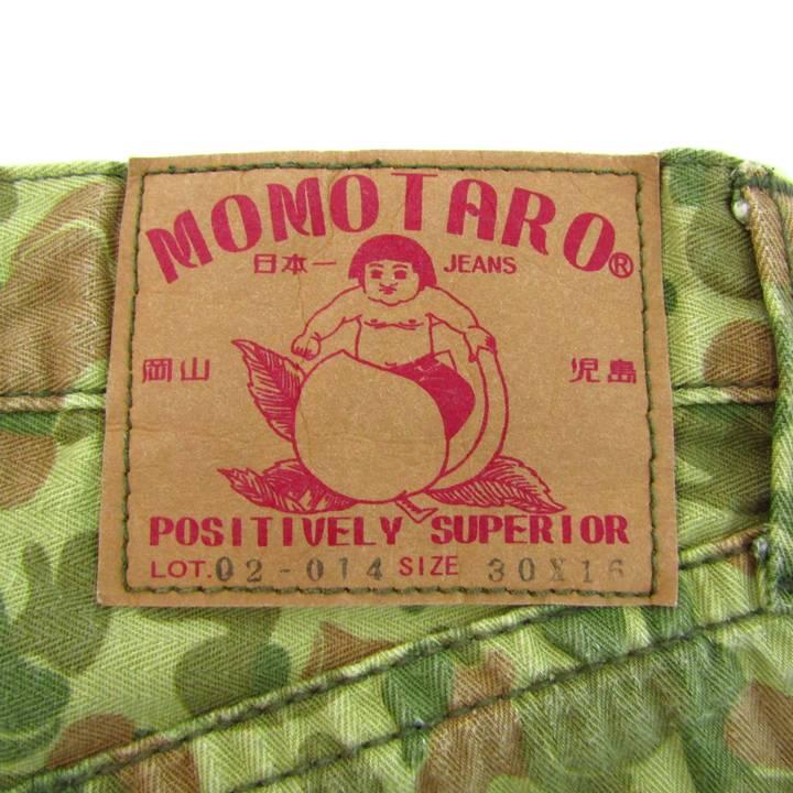 桃太郎ジーンズ デニムパンツ ボトムス ハーフ カモフラ柄 迷彩 日本製