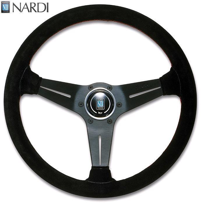 NARDI ナルディ N754 スウェード&BKスポーク ディープコーン RDクロス