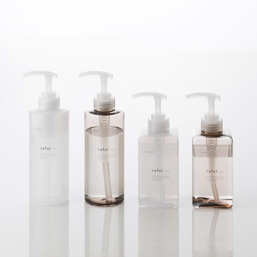 詰め替えボトル 容器 シャンプー シャンプーボトル[reful 角ボトル