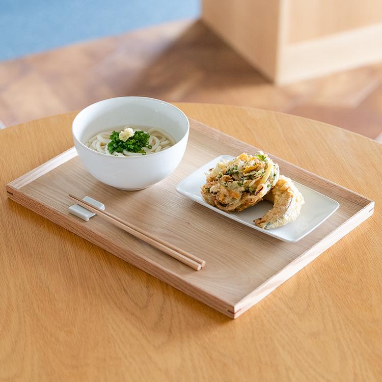 KEYUCA（ケユカ） トレイ お盆 木製 40×30cm 天然木 トレー カフェ