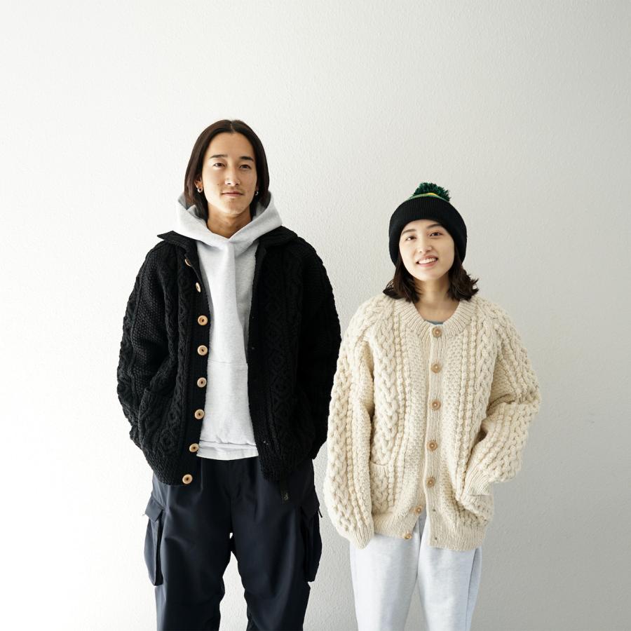20%OFFセール インバーアラン 3A ランバー カーディガン ナチュラル