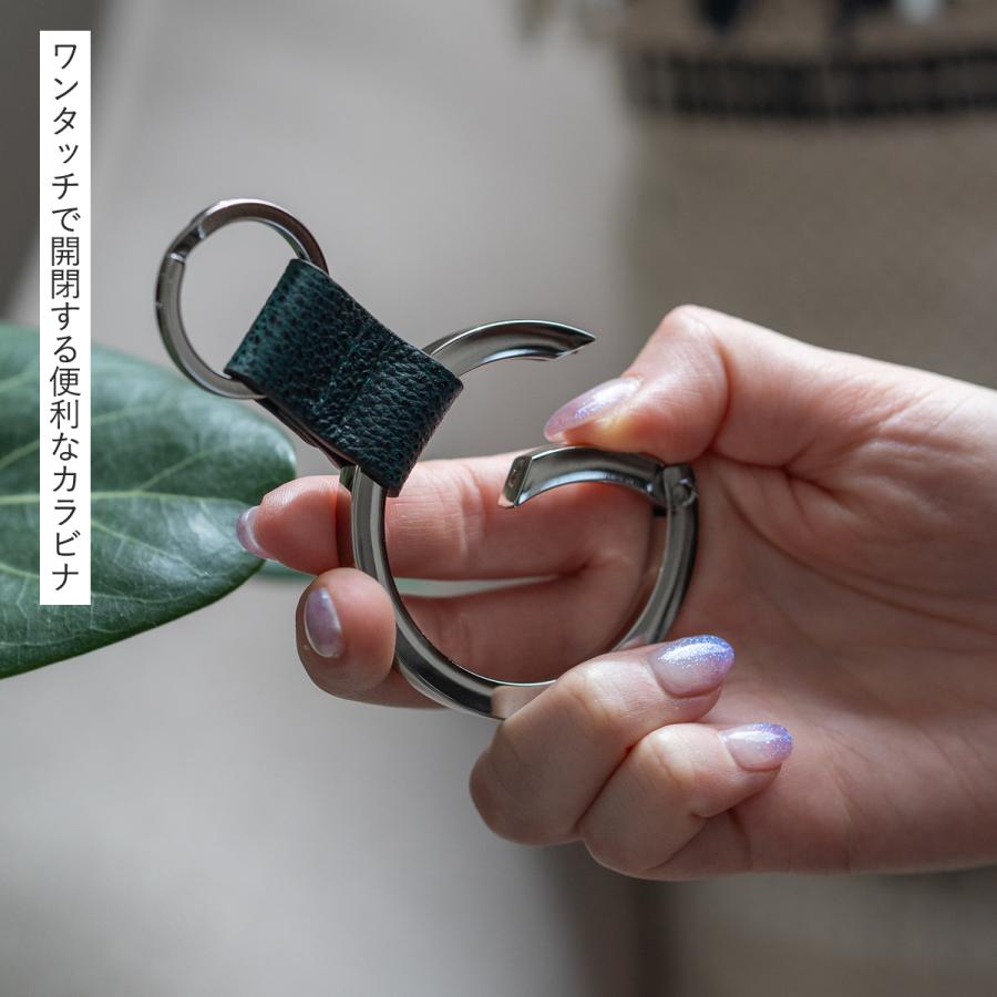 ITTI（イッチ） 【別注商品】ITTI キーリング 黒桟革 ブラウン CRISTY