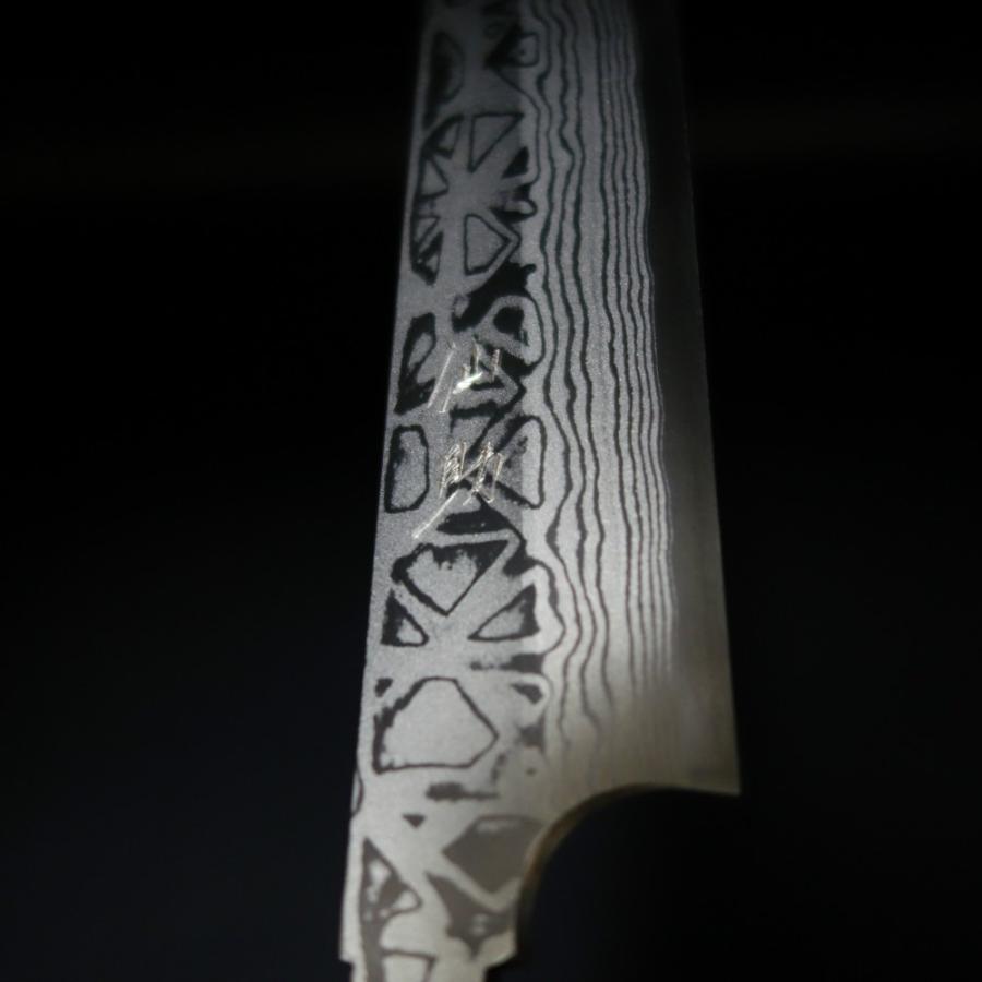 仙助 包丁 刺身包丁 柳刃包丁 ダマスカス 安来鋼青紙2号 270mm 紫檀