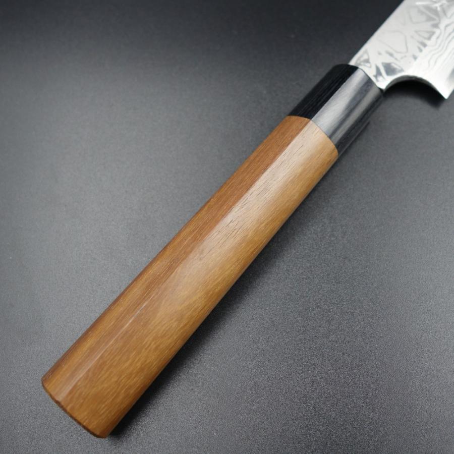 仙助 包丁 刺身包丁 柳刃包丁 ダマスカス 安来鋼青紙2号 270mm 紫檀