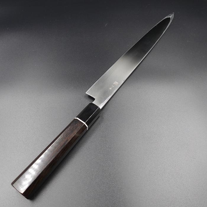 誠貴作 柳刃包丁 刺身包丁 閃光 VG10 ダマスカス 300mm 水牛八角 黒檀