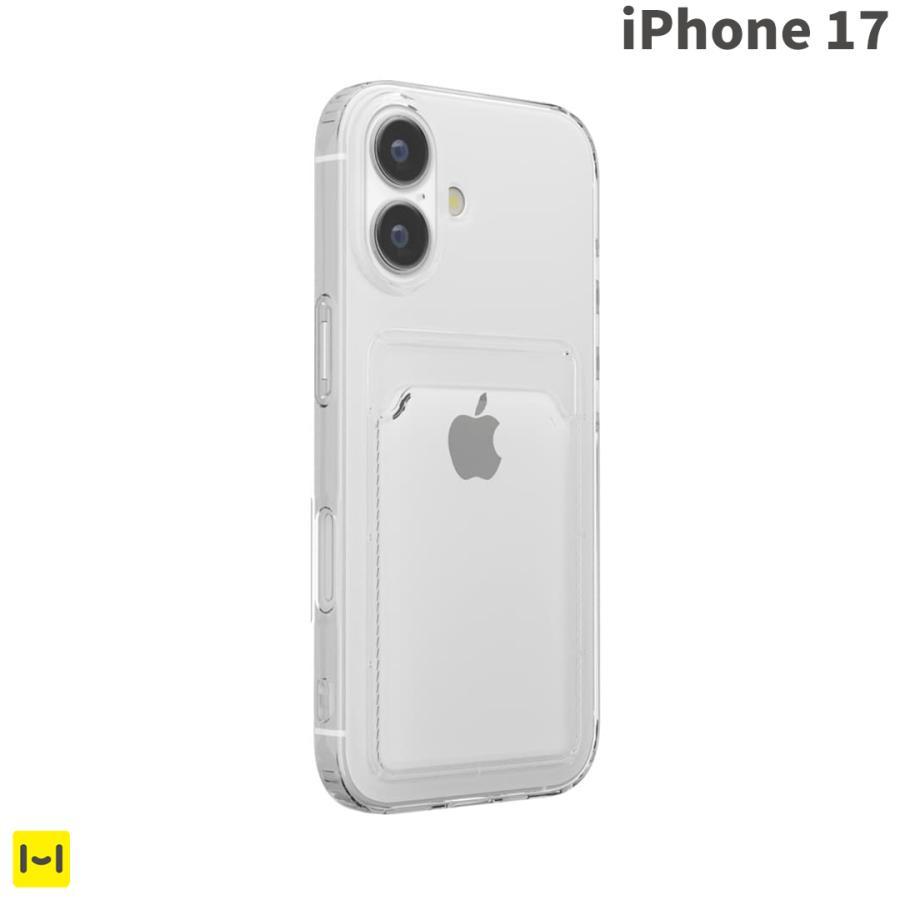 Premium Style iPhone17 ケース クリアケース カードポケット iphone17