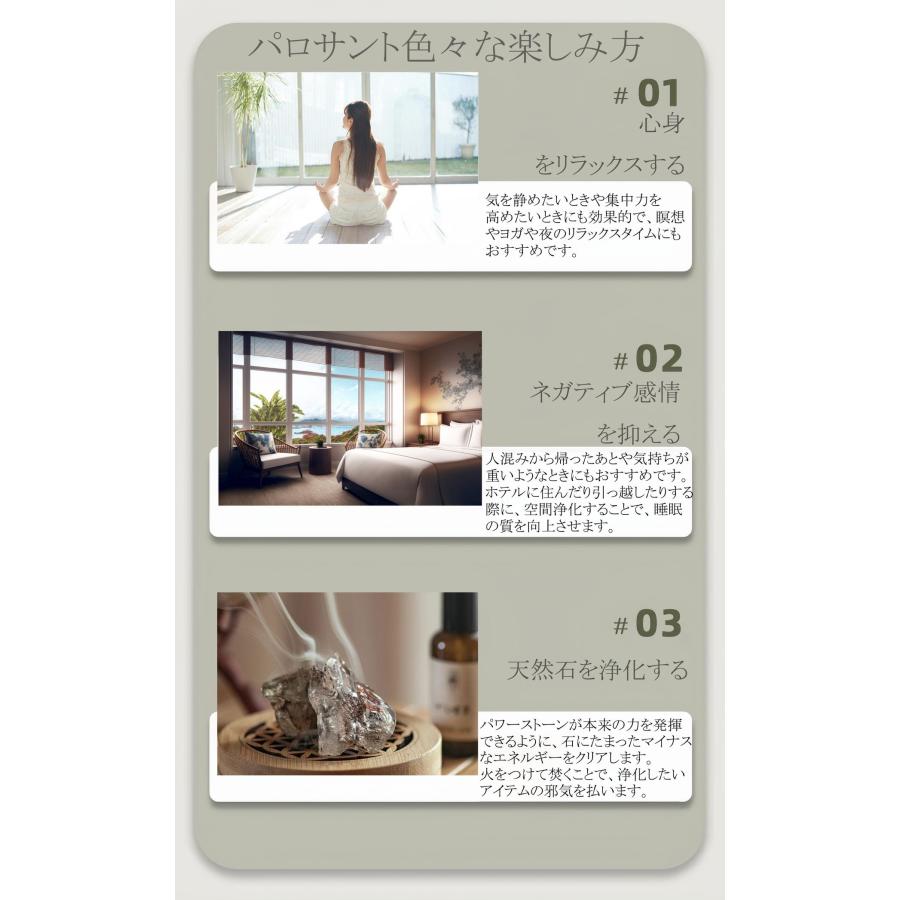 パロサント聖なる木 お試し3本 幸運の樹 Palo Santo スティック