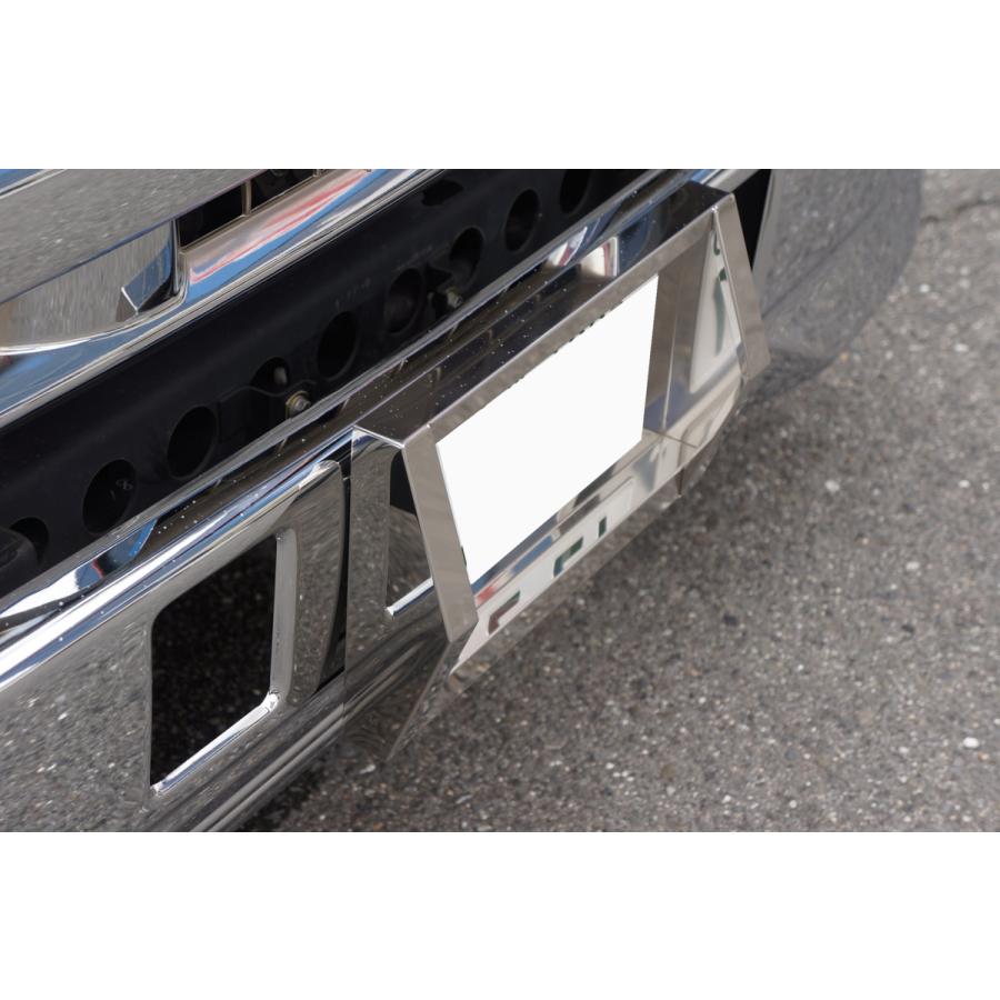 ジェットイノウエ とんがりナンバー枠大型用 ステンレスナンバー