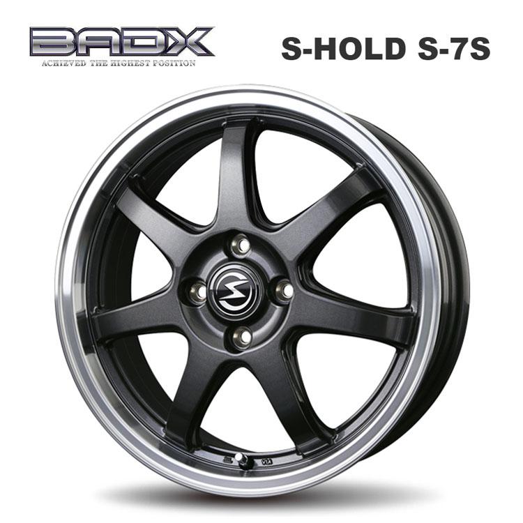 14インチ 4H100 4.5J 4.5J+45 4穴 ホイール 【4本セット 新品】 S-HOLD