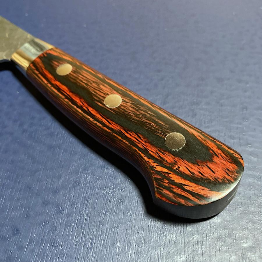 堺孝行 筋引 包丁 240mm 33層槌目ダマスカス ミルフィーユ包丁 V金10号